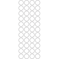 11125 - Label Size 20mm dia - 12130 labels per roll 