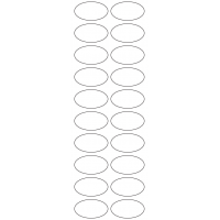 11136 - Label Size 45mm x 25mm - 4740 labels per roll
