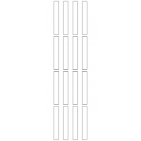 11155 - Label Size 10mm x 70mm - 3790 labels per roll
