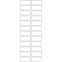 11158 - Label Size 50mm x 21mm - 5690 labels per roll