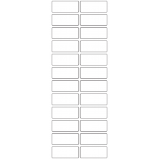 11158 - Label Size 50mm x 21mm - 5690 labels per roll 