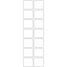 11162 - Label Size 45mm x 39mm - 3180 labels per roll 