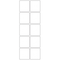 11163 - Label Size 50mm x 55mm - 2370 labels per roll