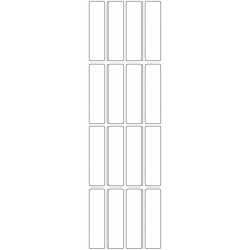 11165 - Label Size 20mm x 74mm - 3640 labels per roll 