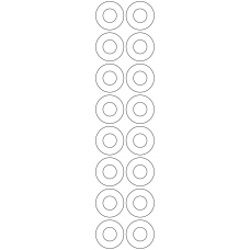 11166 - Label Size 35mm dia - 3640 labels per roll 