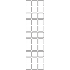 11168 - Label Size 23mm x 23mm - 7820 labels per roll 