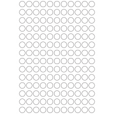 11182 - Label Size 15mm dia - 36510 labels per roll 