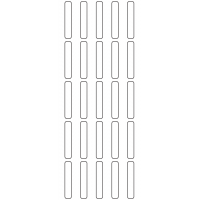 11185 - Label Size 7mm x 40mm - 8110 labels per roll