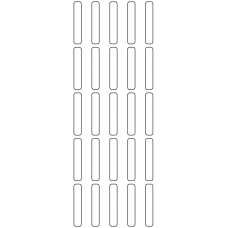 11185 - Label Size 7mm x 40mm - 8110 labels per roll 