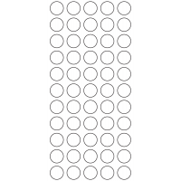 11186 - Label Size 15mm dia - 18950 labels per roll