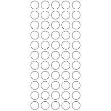 11186 - Label Size 15mm dia - 18950 labels per roll 