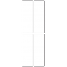11187 - Label Size 45mm x 135mm - 1000 labels per roll 
