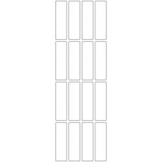 11194 - Label Size 21mm x 73mm - 3670 labels per roll 