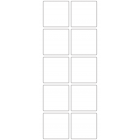 11197 - Label Size 50mm x 50mm - 2590 labels per roll