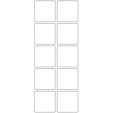 11197 - Label Size 50mm x 50mm - 2590 labels per roll 