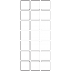 11199 - Label Size 33mm x 33mm - 5790 labels per roll 