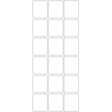 11268 - Label Size 40mm x 48mm - 4090 labels per roll 