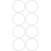 11275 - Label Size 62mm dia - 2150 labels per roll