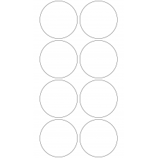 11275 - Label Size 62mm dia - 2150 labels per roll 