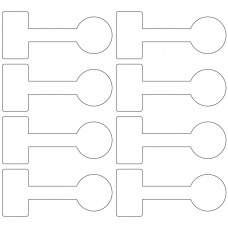 11284 - Label Size 106.53mm x 45.673mm - 2760 labels per roll 